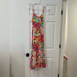 Greco Summer Tie Back Maxi Dress